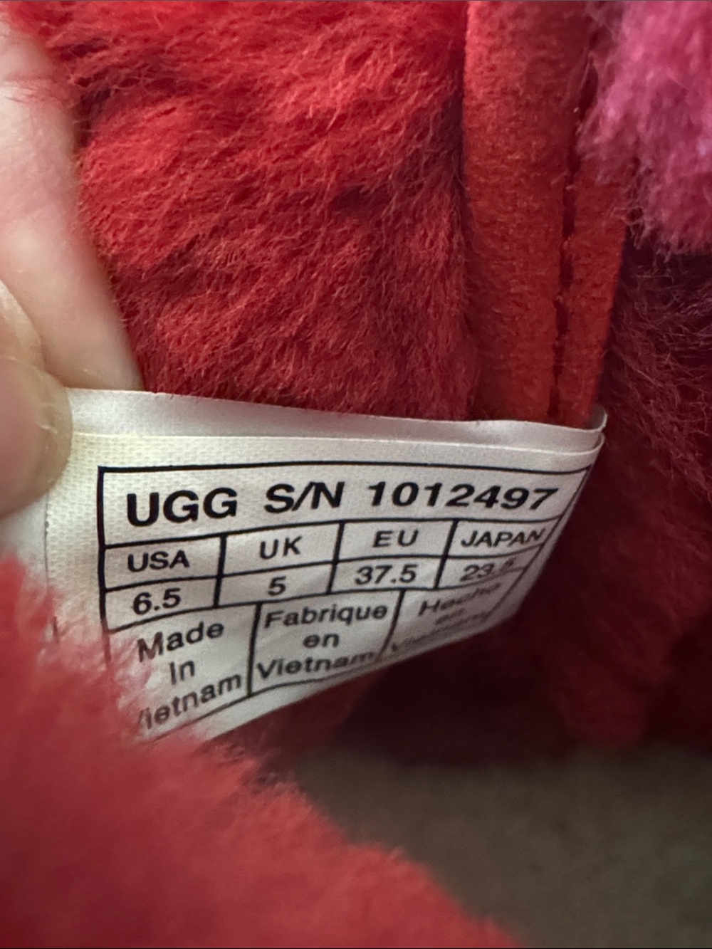 UGG Kristin Classic Slim Booties Red Size 6.5 - Picture 10 of 15